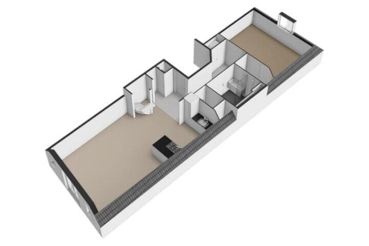 Plattegrond – Droogbak 6 D, Amsterdam
