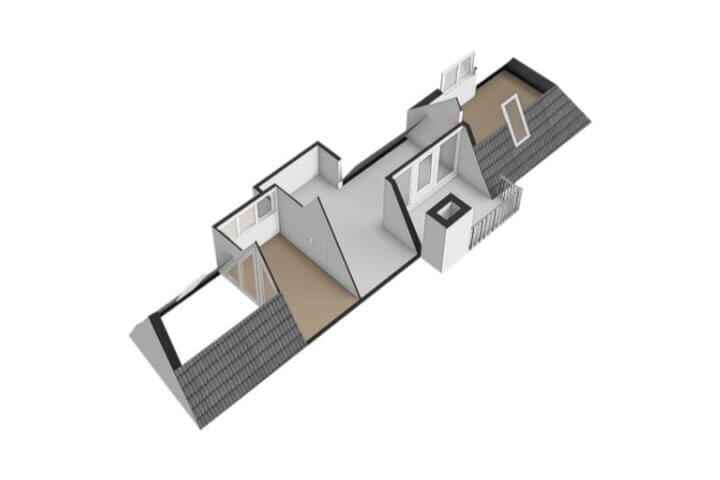 Plattegrond – Droogbak 6 D, Amsterdam