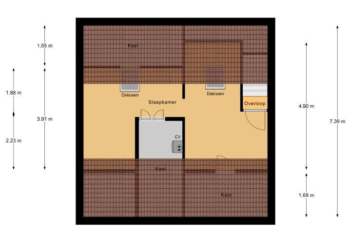 Plattegrond – Dross Banensstraat 1, Elsloo