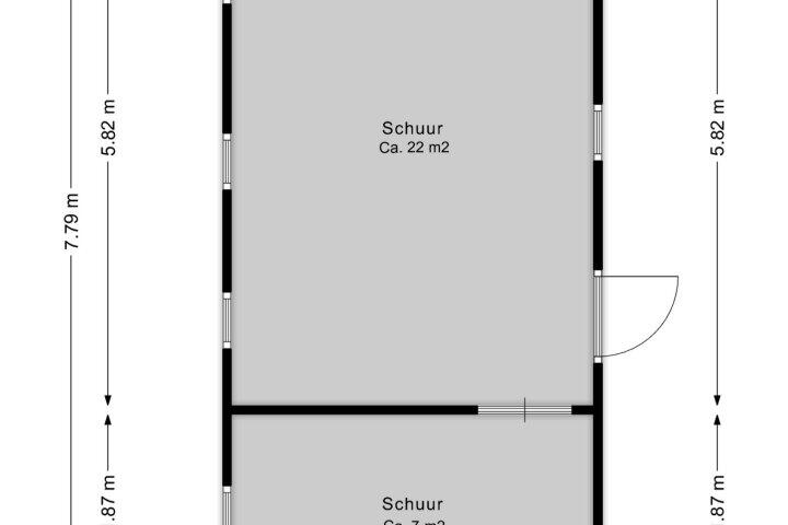 Plattegrond – Drouwenerstraat 1, Bronnegerveen