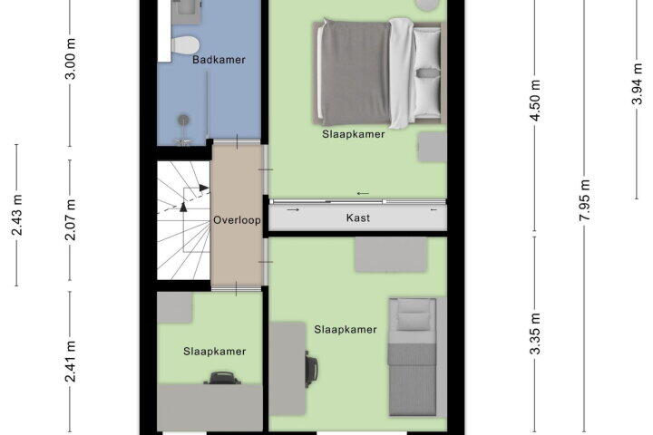 Plattegrond – Dr. Schaepmanstraat 36, Haarlem