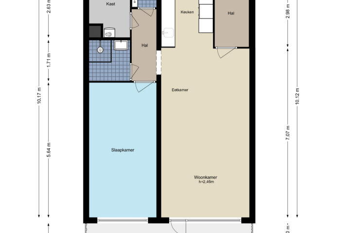 Plattegrond – Dr. Willem Dreesweg 510, Amstelveen