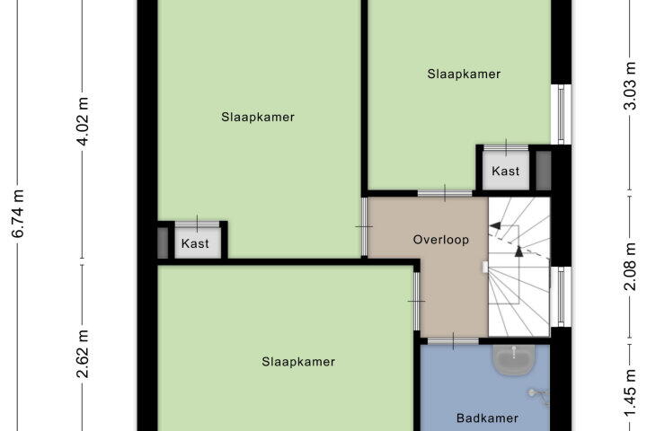 Plattegrond – Ds Israëlstraat 41, Bemmel