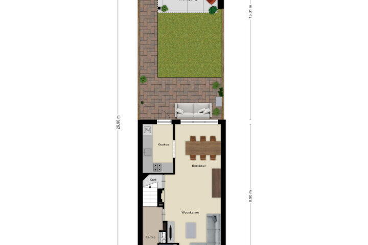 Plattegrond – Dubbelberg 30, Roosendaal