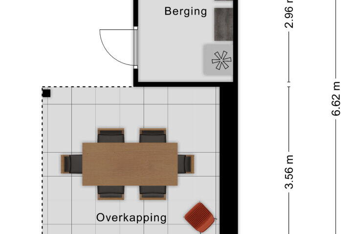 Plattegrond – Dubbelberg 30, Roosendaal