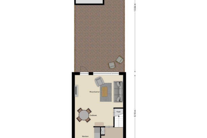 Plattegrond – Dubbelberg 74, Roosendaal