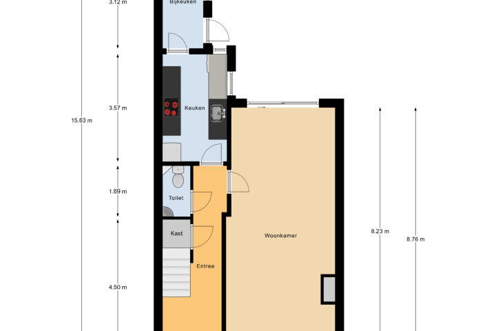 Plattegrond – Duijvendrechtstraat 4, Vlissingen