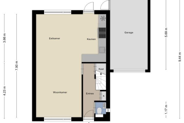 Plattegrond – Duim 48, Beuningen Gld