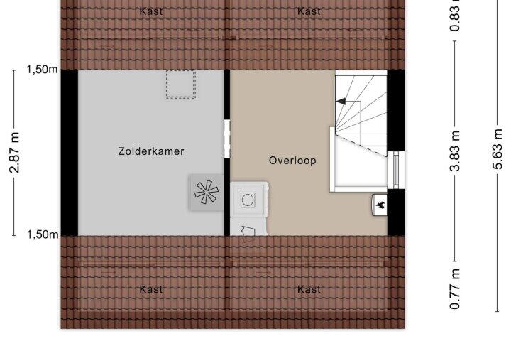 Plattegrond – Duim 48, Beuningen Gld