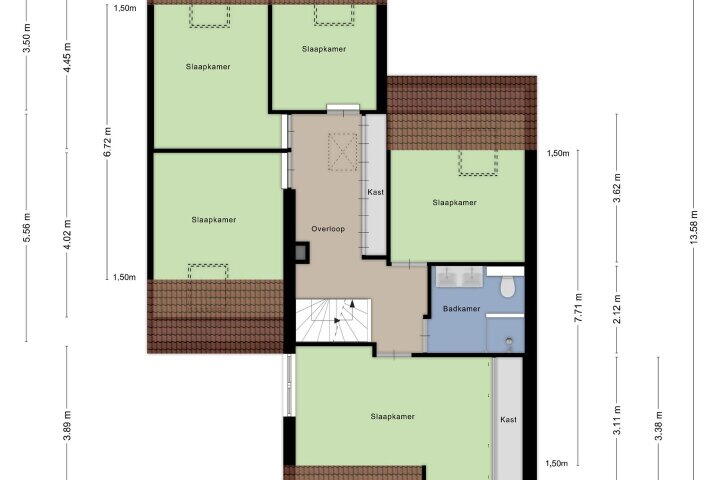 Plattegrond – Duurschenlaan 27, Gieten