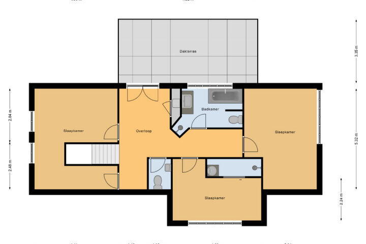 Plattegrond – Dwarsweg 19, Nijensleek