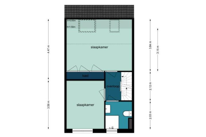 Plattegrond – Edamstraat 47, Zaandam