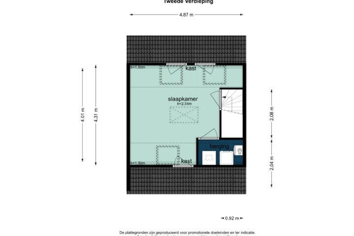 Plattegrond – Edamstraat 47, Zaandam