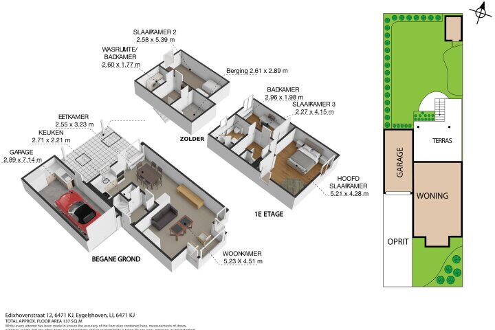 Plattegrond – Edixhovenstraat 12, Eygelshoven
