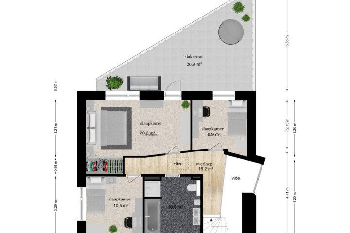 Plattegrond – Eekhoornlaan 3, Maarn