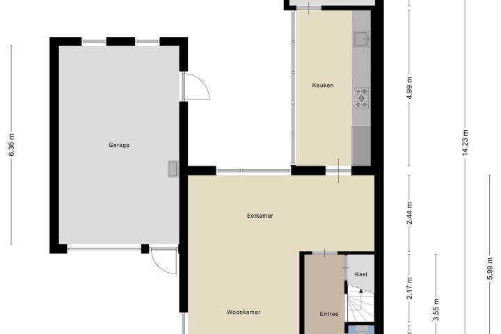 Plattegrond – Eekschillersweg 21, Gieten