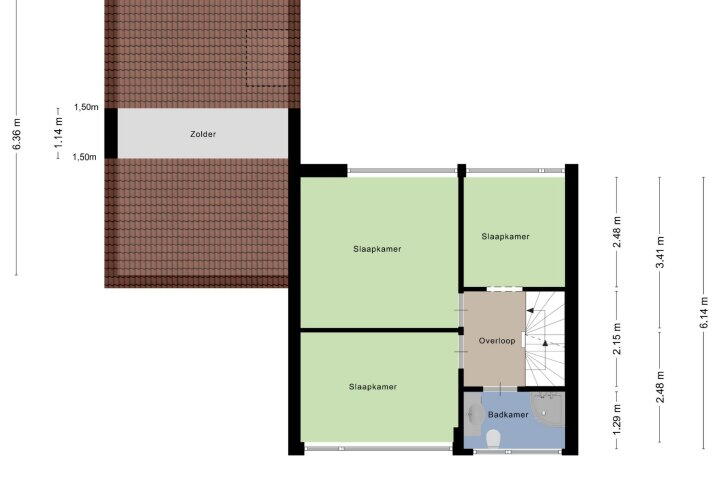 Plattegrond – Eekschillersweg 21, Gieten