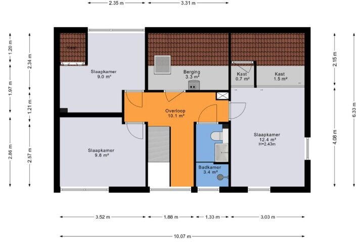 Plattegrond – Eemland 20, Assen