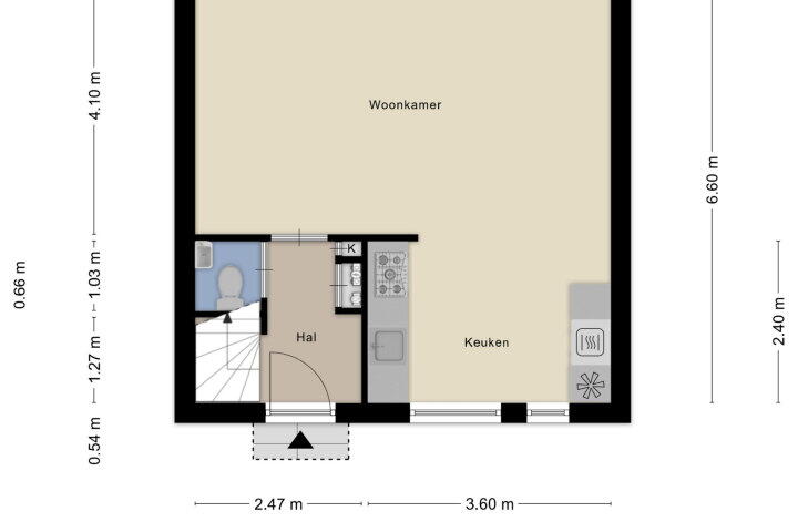 Plattegrond – Eendekooistraat 10, Maastricht