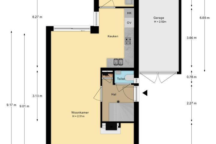 Plattegrond – Eendrachtstraat 73 C, Apeldoorn