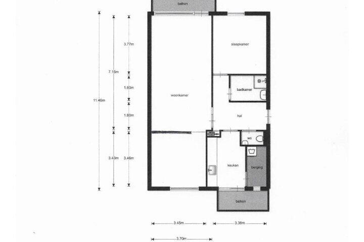 Plattegrond – Eenhoornsingel 87 A, Maastricht