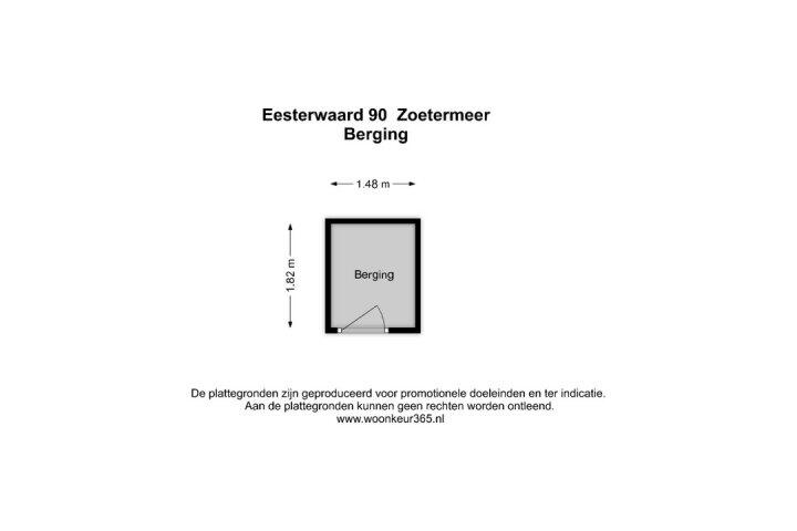 Plattegrond – Eesterwaard 90, Zoetermeer