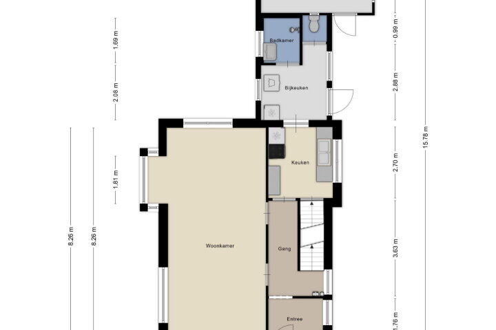Plattegrond – Eexterweg 43, Gieten