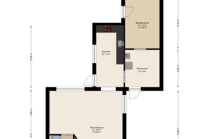 Plattegrond – Egbert Nijstadlaan 41, Dwingeloo