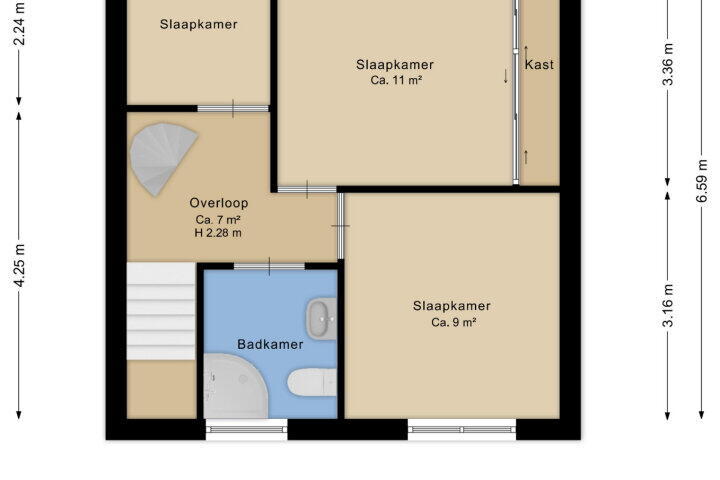 Plattegrond – Egbert Nijstadlaan 41, Dwingeloo