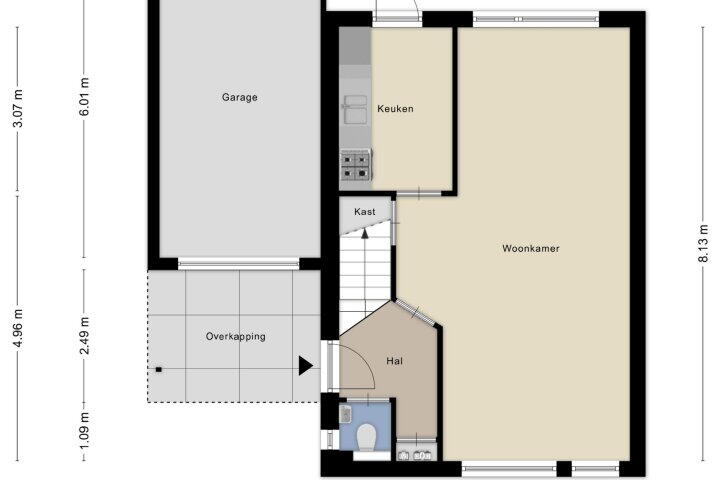 Plattegrond – Eglantier 44, Brunssum
