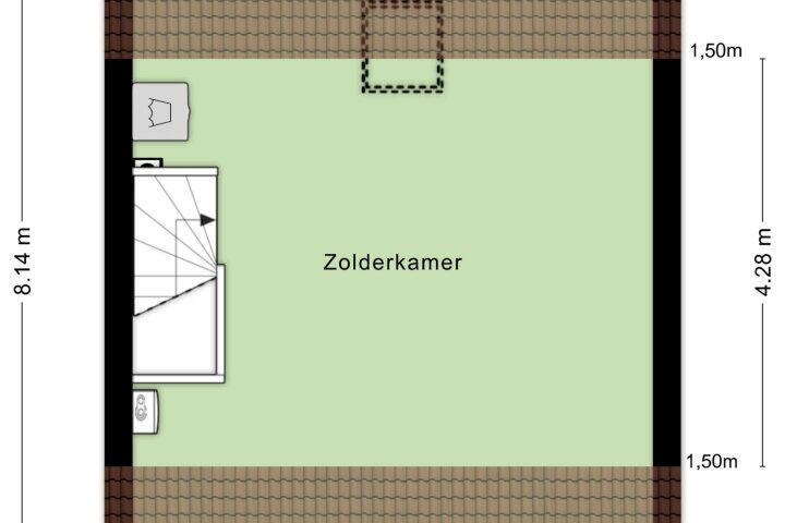 Plattegrond – Eglantier 47, Brunssum