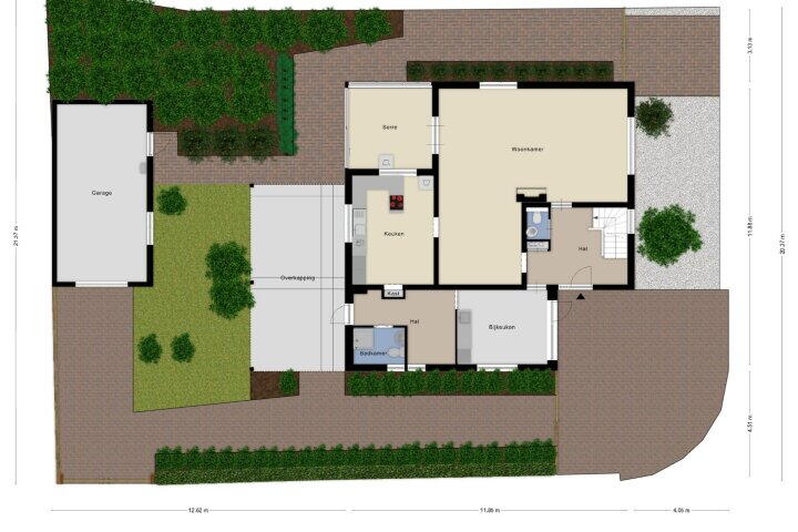 Plattegrond – Eglantier 56 A, Brunssum