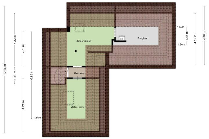 Plattegrond – Eglantier 56 A, Brunssum