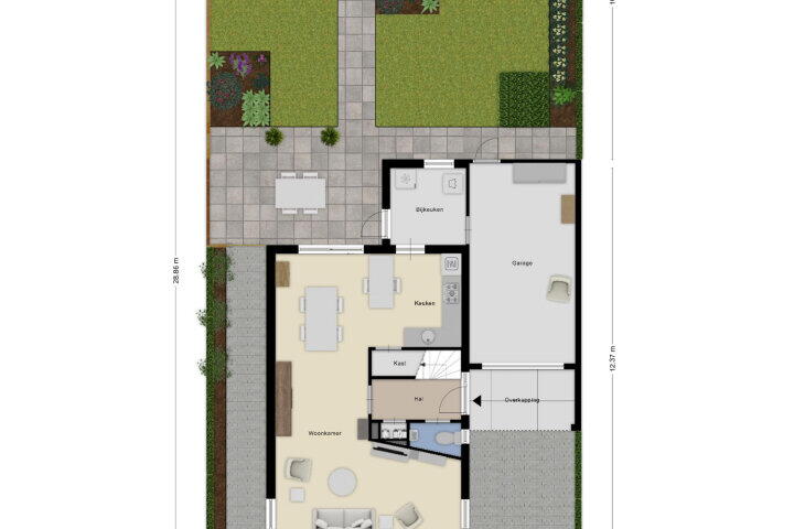 Plattegrond – Eiberberg 11, Roosendaal