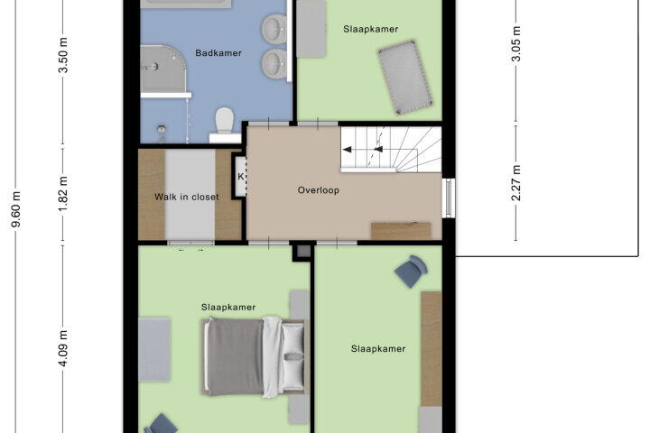 Plattegrond – Eiberberg 11, Roosendaal