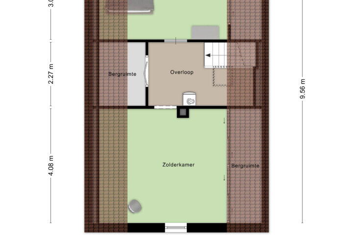 Plattegrond – Eiberberg 11, Roosendaal