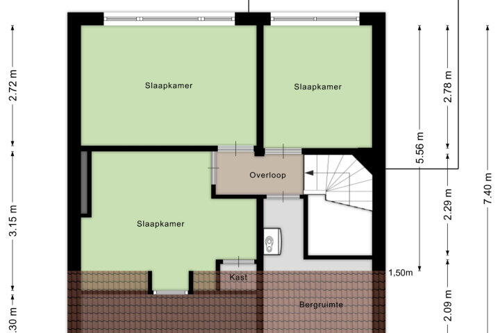Plattegrond – Eijkerstraat 32, Margraten