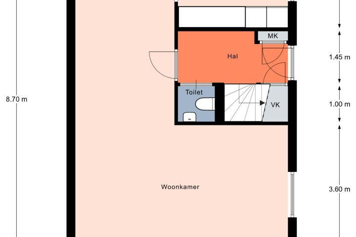 Plattegrond – Eikenlaan 11, Peize