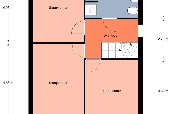 Plattegrond – Eikenlaan 11, Peize