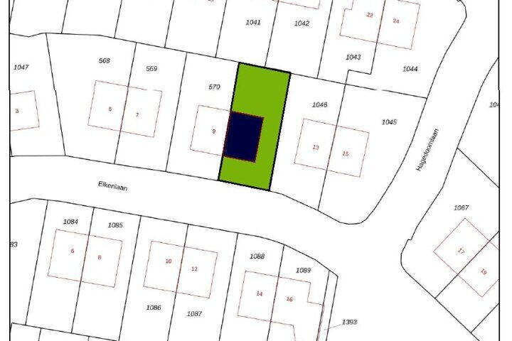 Plattegrond – Eikenlaan 11, Peize
