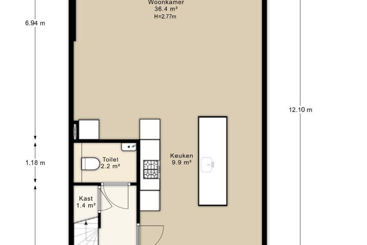 Plattegrond – Eikenrodelaan 54, Amstelveen