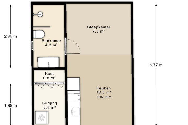 Plattegrond – Eikenrodelaan 54, Amstelveen