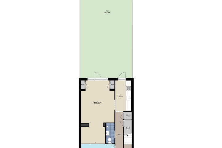 Plattegrond – Eikenrodelaan 69, Amstelveen