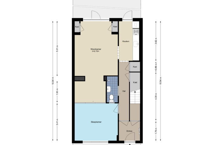 Plattegrond – Eikenrodelaan 69, Amstelveen