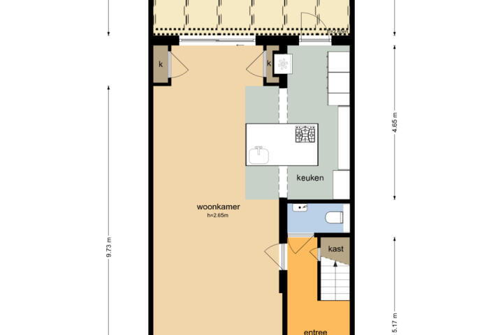 Plattegrond – Eikenrodelaan 73, Amstelveen