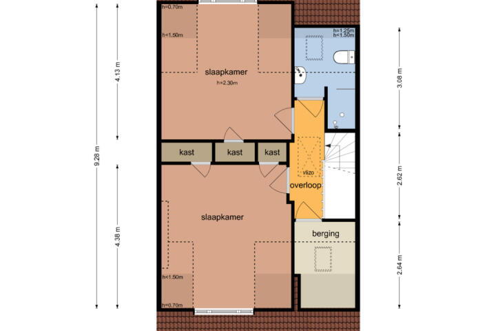 Plattegrond – Eikenrodelaan 73, Amstelveen