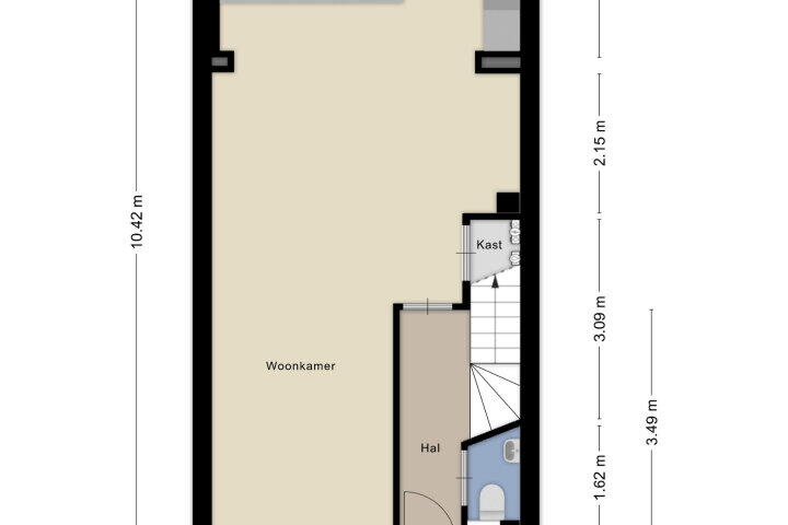Plattegrond – Eikstraat 27, Breda