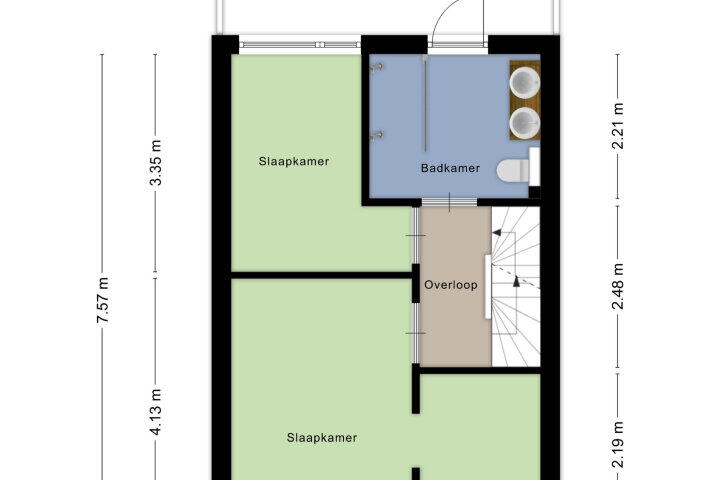 Plattegrond – Eikstraat 27, Breda