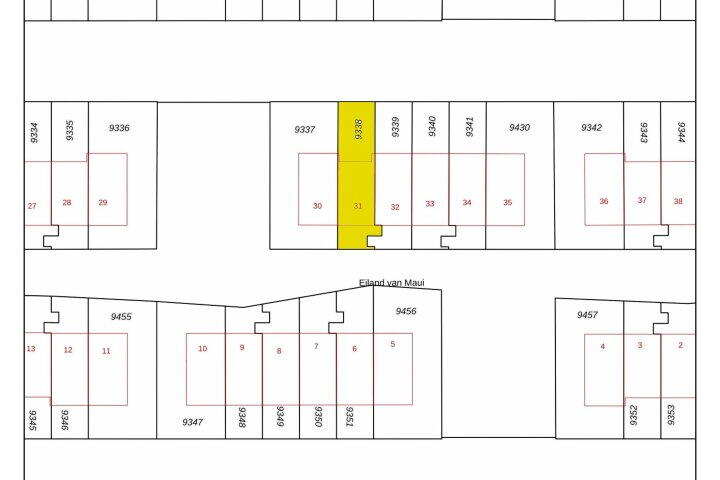Plattegrond – Eiland van Maui 31, Heerhugowaard