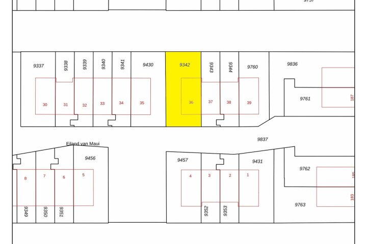 Plattegrond – Eiland van Maui 36, Heerhugowaard